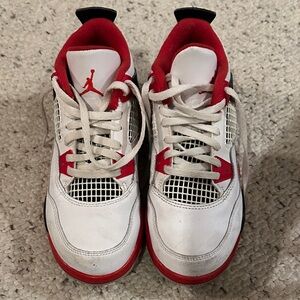 Nike Kids Red and White Sneakers